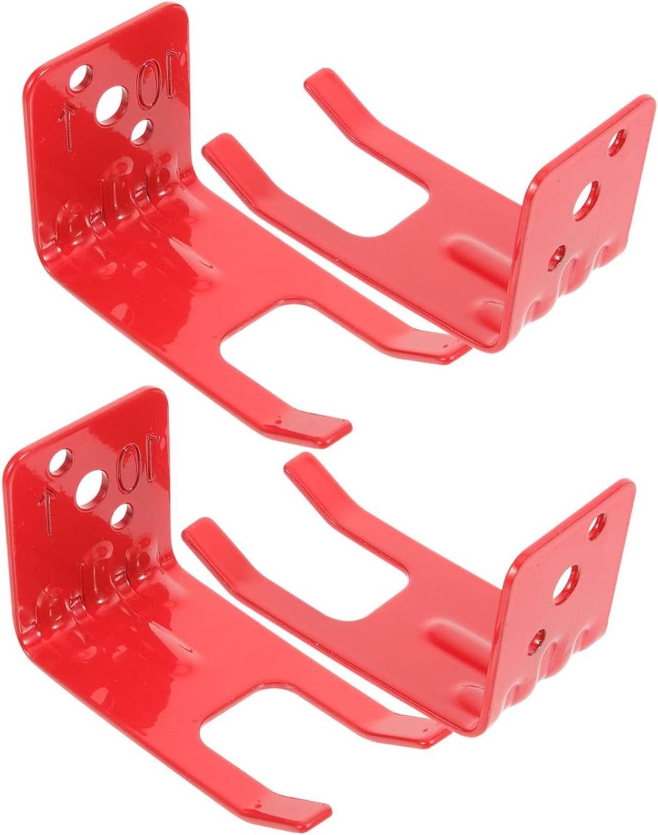 4stuks Brandblusser Beugelset Vormige Wandbevestiging Voor Brandblussers Met Accessoires Eenvoudig Te Installeren Lichtgewicht Duurzaam Geschikt Type
