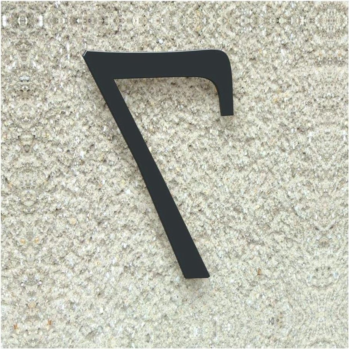 huisnummer nr. 7, lettertype: klassiek, hoogte: 20-30 cm, vele kleuren naar keuze 30 cm Ral 7016 Anthrazitgrau (Anthrazit Grau) Glänzend