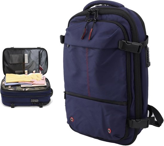 Vacuüm Rugzak - Compressie Tas - Reizen Opslag - Met Pomp - 60L - Zwart — afbeelding 3