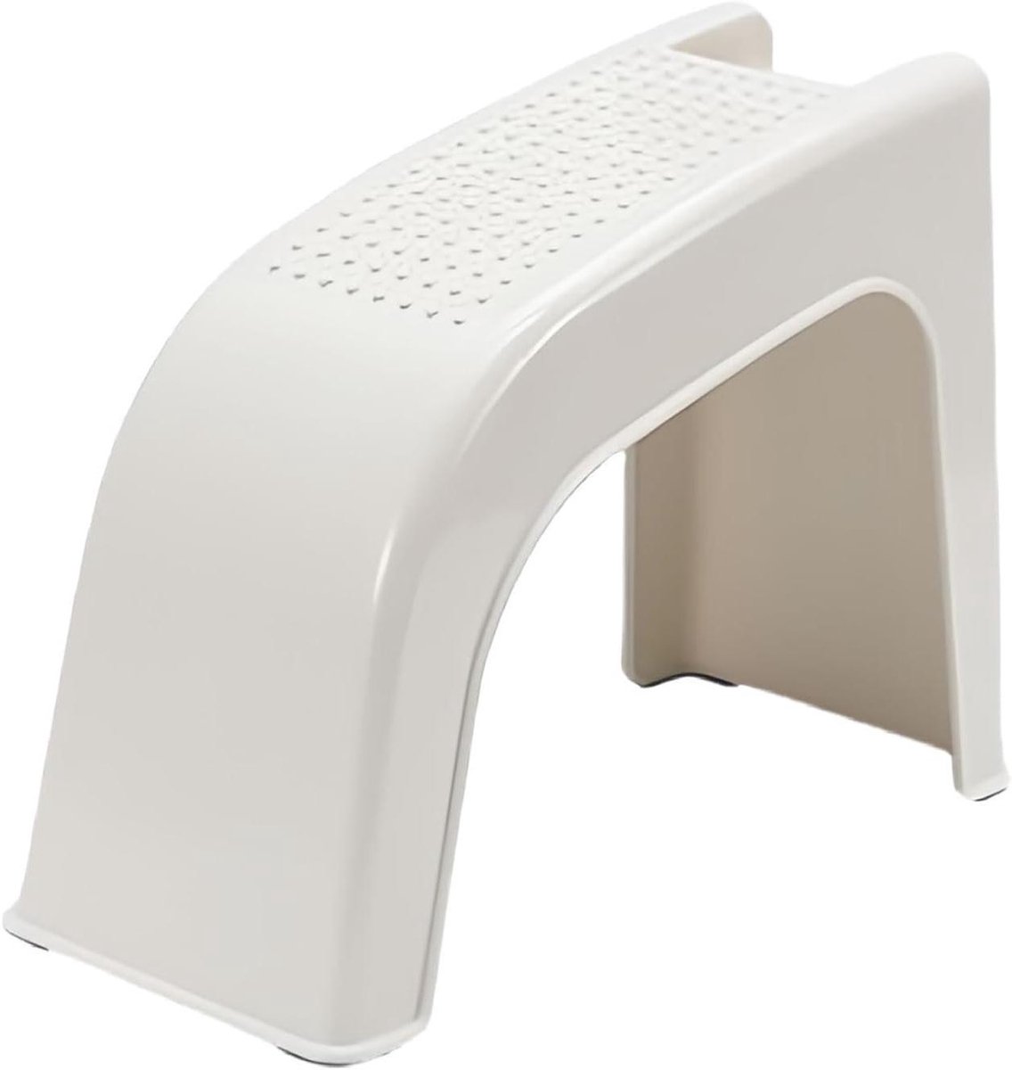 Pedicure Station - Voetsteun Kruk - Voetverzorging Thuis - Antislip Bodem - 37.5 x 28 x 16.5 cm - Wit