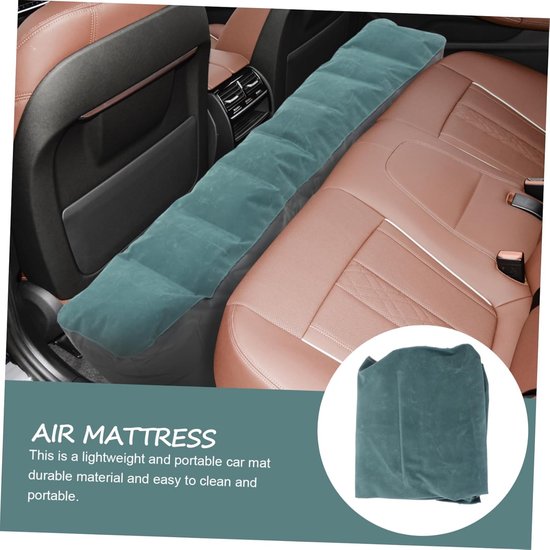 Opblaasbaar Autobed - Reiswieg Matras - Comfortabel Reizen - Universele Pasvorm - 127 x 5.5 cm - Zwart — afbeelding 3