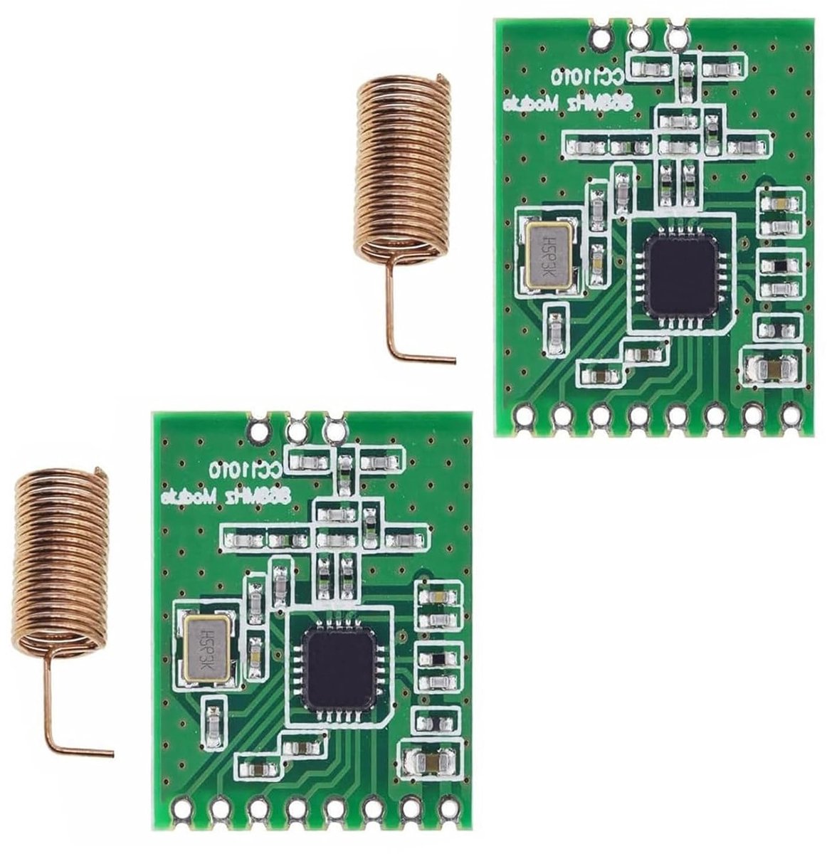 2 stuks CC1101 868MHz Micro Power UHF Draadloze Transceiver Antenne Module voor Radio Communicatie en Signaaloverdracht
