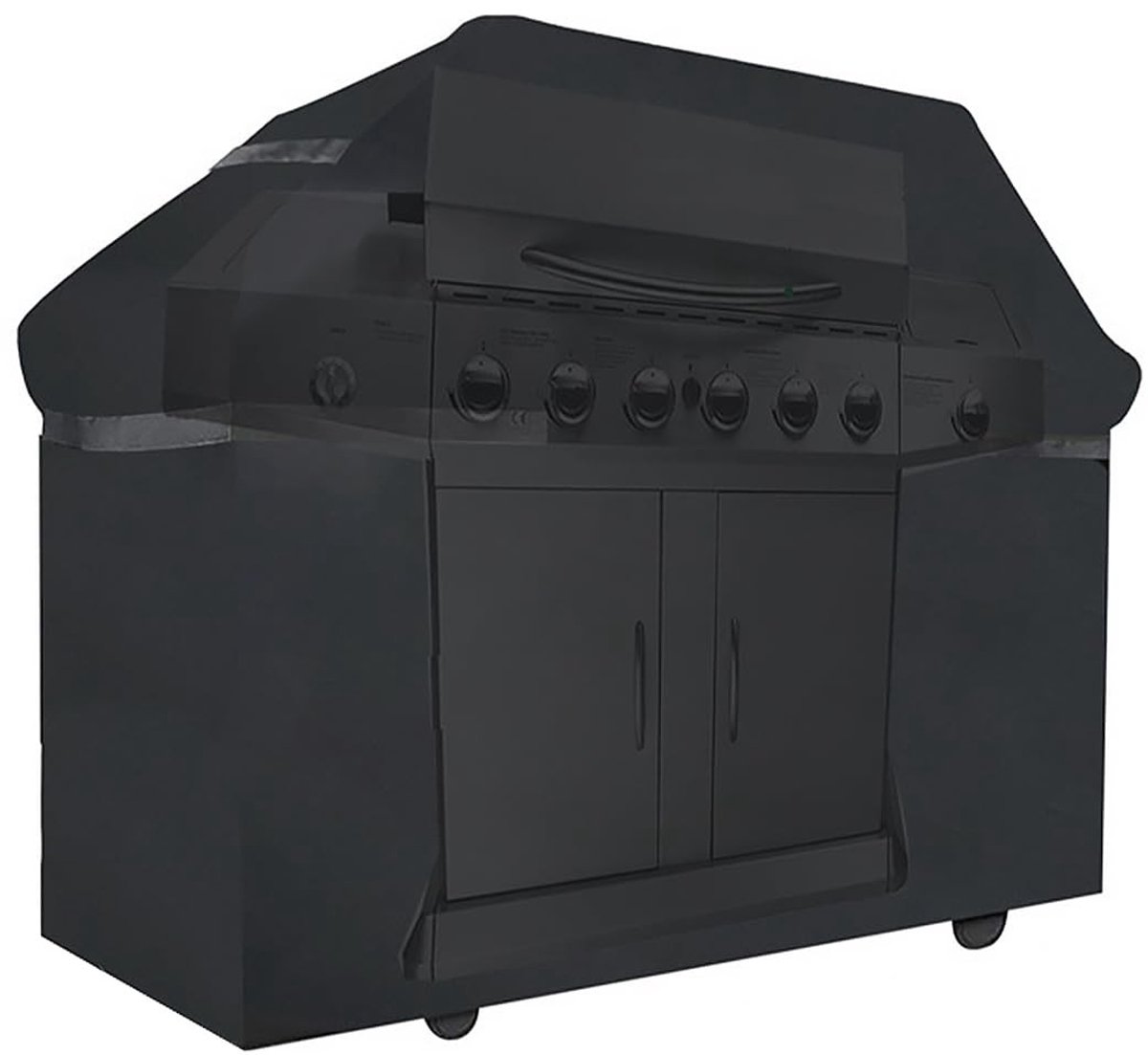 Dailygoody - Covers - Waterdichte Barbecue Cover - Heavy Duty - Zwart - UV-bestendig - Bescherming tegen regen en sneeuw - Geschikt voor Outback C...