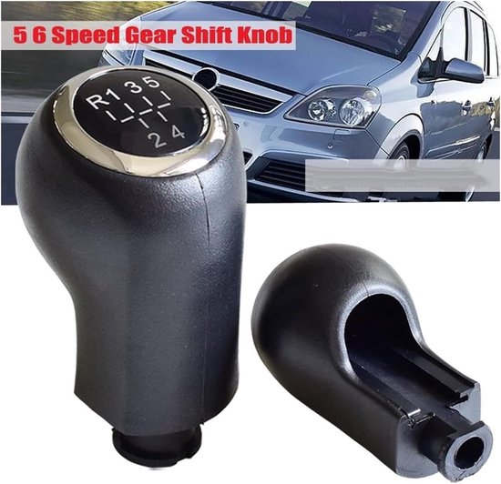 Schakelpookknop - Versnellingspook Hendel - Auto Interieur Upgrade - Ergonomisch Ontwerp - 5 Speed - Zwart — afbeelding 4