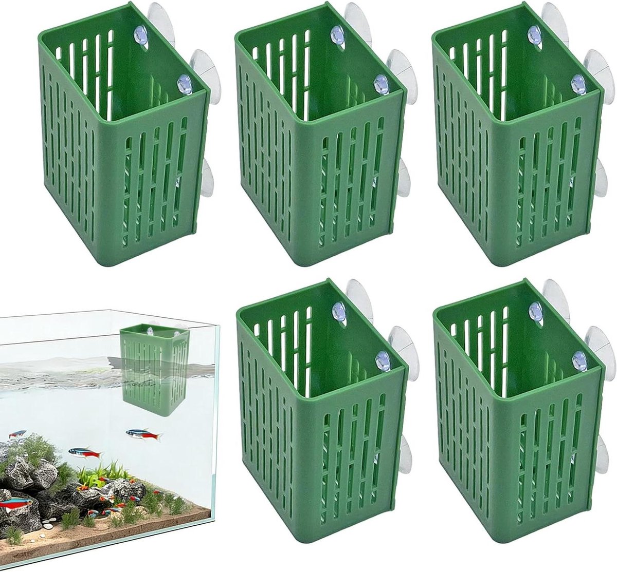 Aquaponics Plantenmand - Kweeksysteem Hydrocultuur Mand - Waterplanten Kweken - Wortelbeluchting met Meerdere Gaten