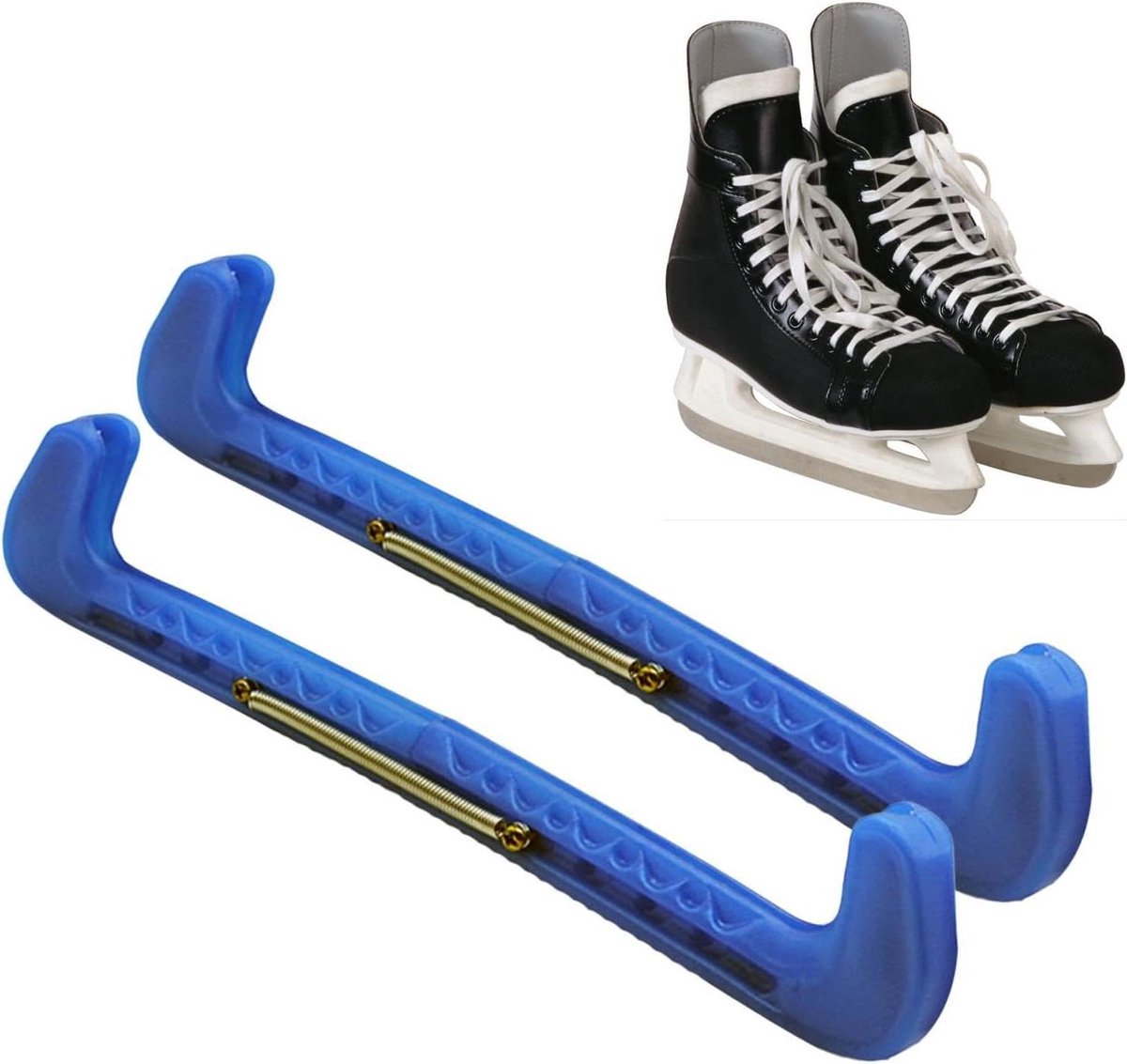 Schaatsbeschermers - Blade Guards - Schaatsen Beschermen - Verstelbare Lengte - 31 cm - Blauw