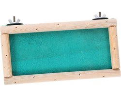 Papegaaienkooi Zitstok - Vogel Houten Speelgoed - Vogel Bezig Houden - Natuurlijk Hout Materiaal - 173 Grams - Lichtgroen