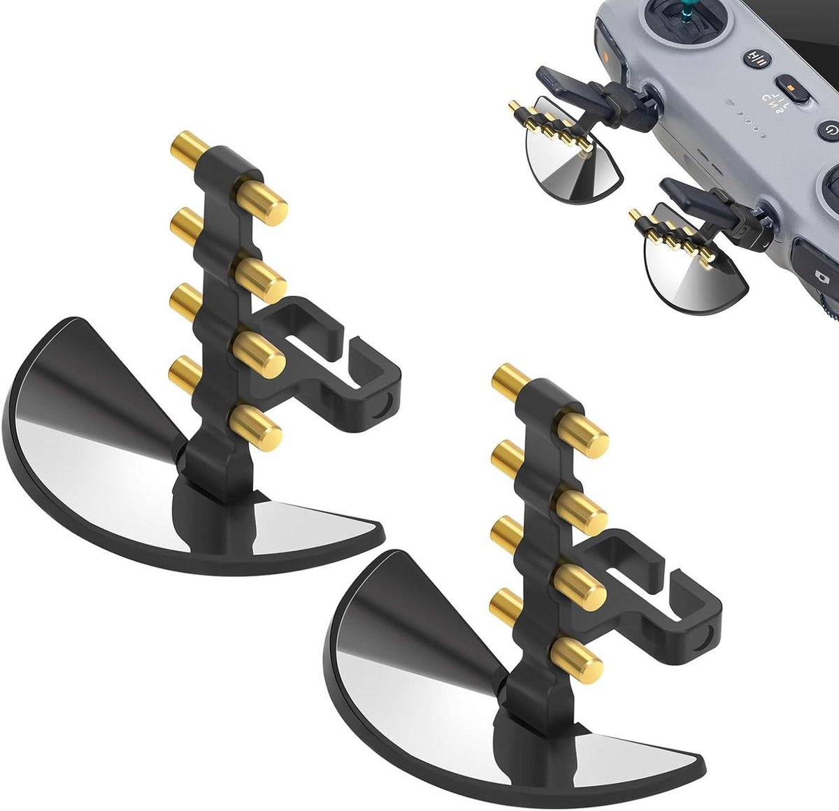 Signaal Booster - Yagi Antenne - Drone Bereik Vergroten - Messing Geleider - 2 Stuks - Zwart