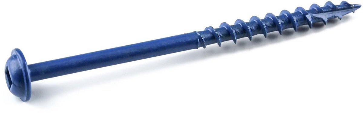 Kreg SML-C250B-250 Blue-Kote Weerbestendige Pocket Gatschroeven - 2 1/2", #8 Grof, Sluiterkop, 250 tellen