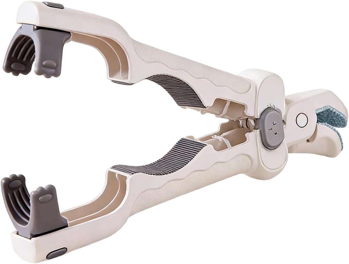 Tang voor kommen - Hete gerechten grijper - Veilig koken - Ergonomische handgreep - 22 cm - Wit