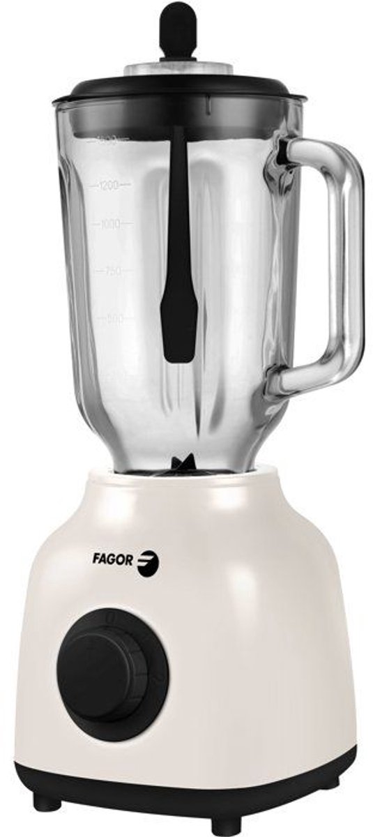 2-in-1 blender - FAGOR - FGC2160 - 400 W - 1,5 L maatbeker van glas - Crème