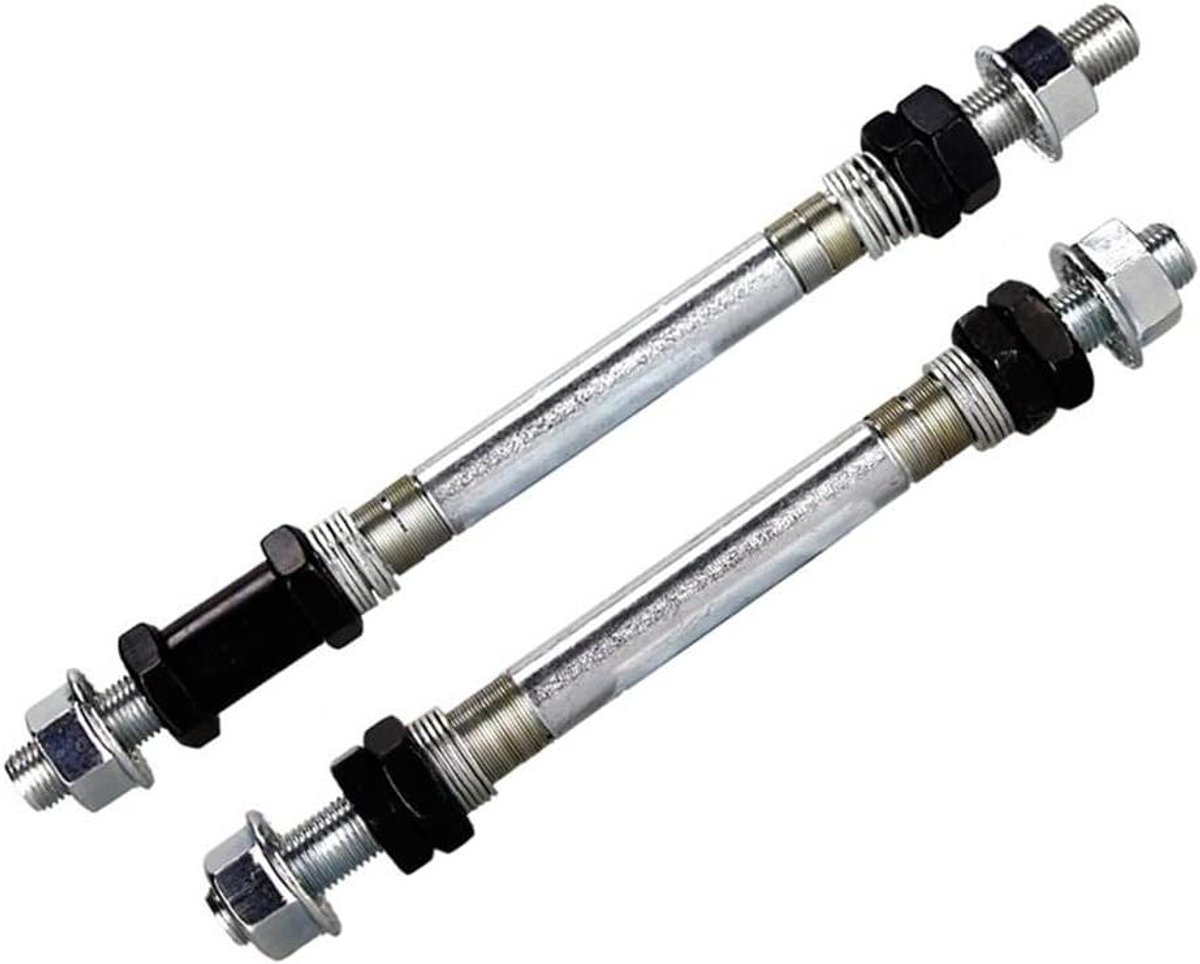 Fiets Wielassen - Snelspanners - Fiets Onderhoud - Roestvrij Staal - 150/180 mm - Zilverkleurig