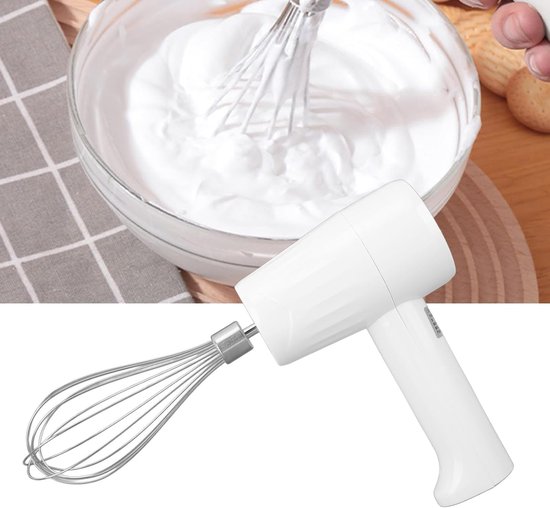 Elektrische Handmixer - Draadloze Mixer - Thuis Bakken - USB Oplaadbaar - 250 ml - Wit — afbeelding 4