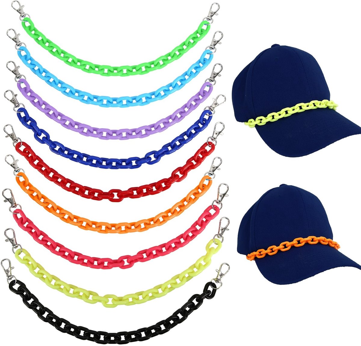 aladdien - Truckerhoedkettingen - Kleurrijke Accessoires - Trendy voor Mannen en Vrouwen - Karabijnsluiting - Modieuze Outfit - Perfect voor Feestje...