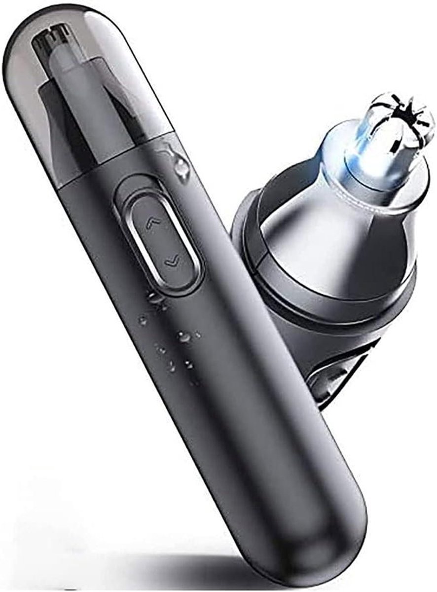 Neus en Oor Trimmer - Gezichtshaar Trimmer - Persoonlijke Verzorging - Pijnloze Dubbele Mesjes - 13 cm Lengte - Zilver
