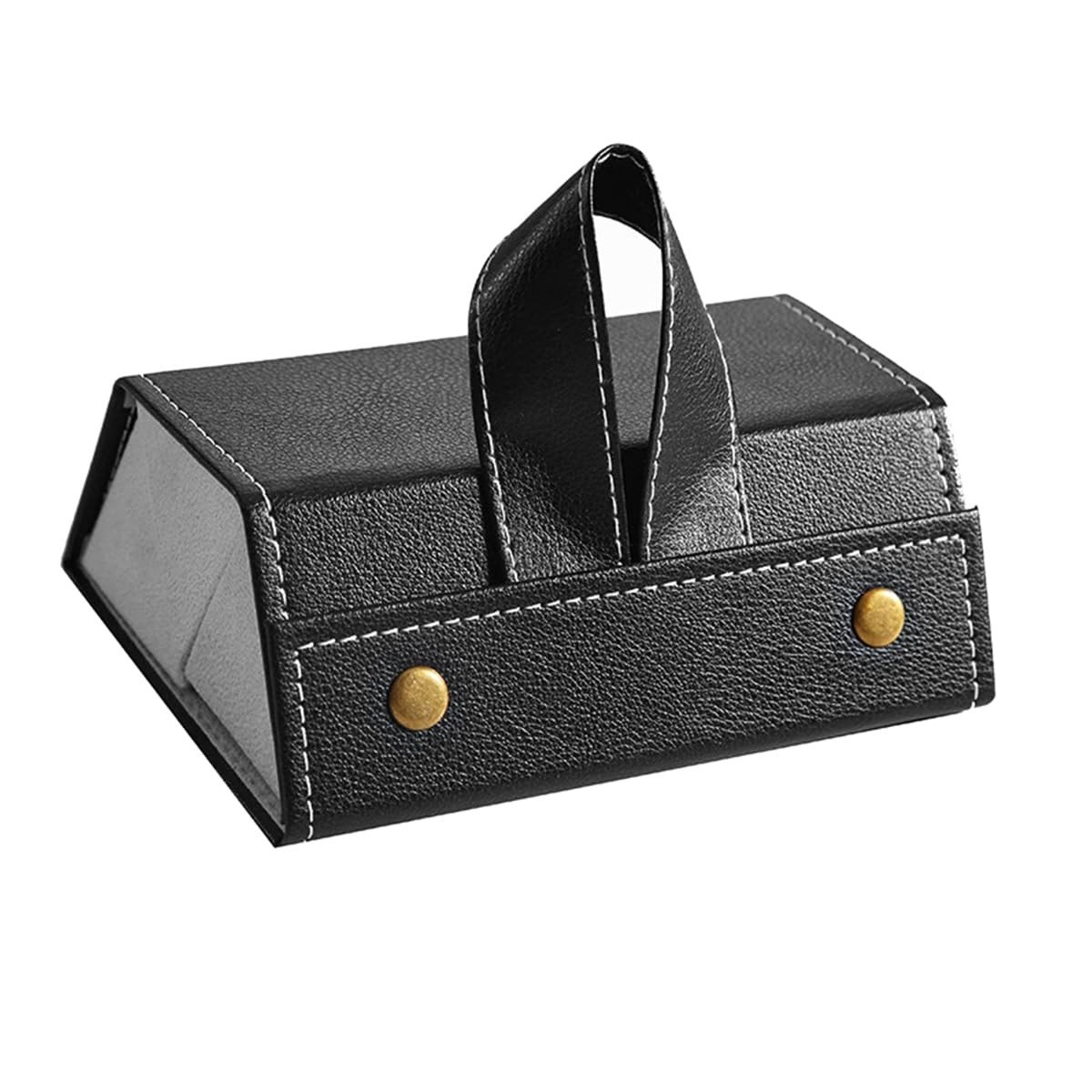 Opvouwbare Brilhouder voor Zonnebrillen - CENPEK Leder Organizer voor Reizen - Zwart en Multikleur