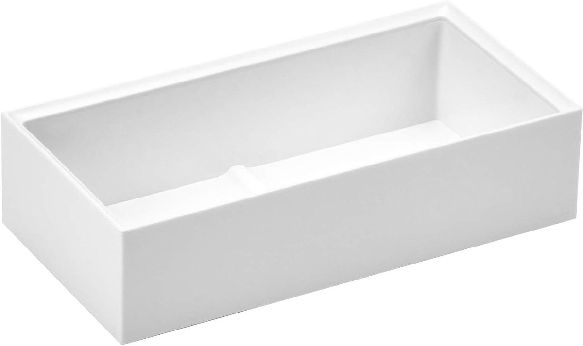 Bureau Organizer - Opbergbakje - Bureau Opruimen - Stapelbaar Ontwerp - Breed - Wit