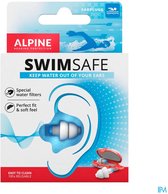 Alpine SwimSafe Zwemoordoppen - Waterdicht - Voorkomt Oorpijn - Zwem Oordopjes geschikt voor Douchen - Herbruikbare Oordoppen Zwemmen - SNR 10 dB - Blauw - 1 Paar