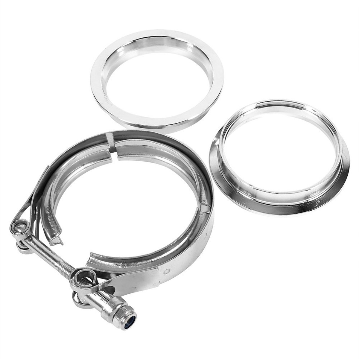 V-Band Clamp 3" RVS Uitlaat Klem met Flens - Duurzaam en Eenvoudig te Installeren