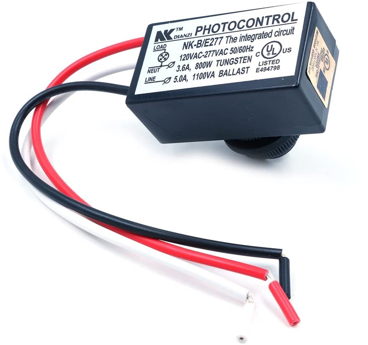 aladdien - Fotocellensensor - Dusk to Dawn - Schakelaar voor Buitenverlichting - Geschikt voor buiten gebruik - Automatische verlichting - Energiebe..