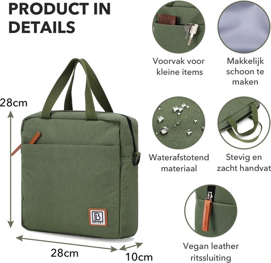 Brisby 4 Laags Geïsoleerde Koeltas - Lunchtas 7 liter - Groen van Brisby — afbeelding 4