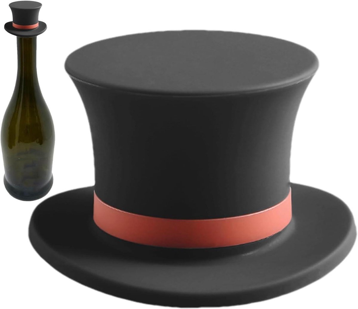 Wijnflesdoppen - Flesdoppen - Fles Afsluiten - Hoedvorm Design - 10 cm - Zwart