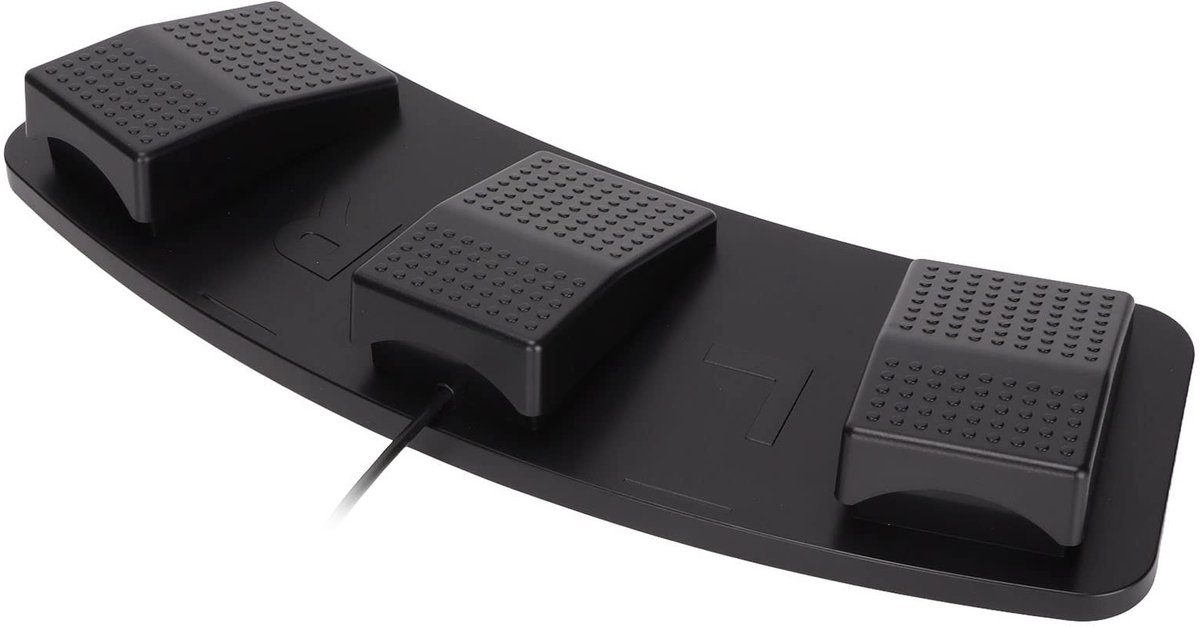 aladdien - USB drievoudig voetpedaal - Programmeerbaar - Ideaal voor professionals - USB-verbinding - Geschikt voor Linux en OS X - Betrouwbaar en v...