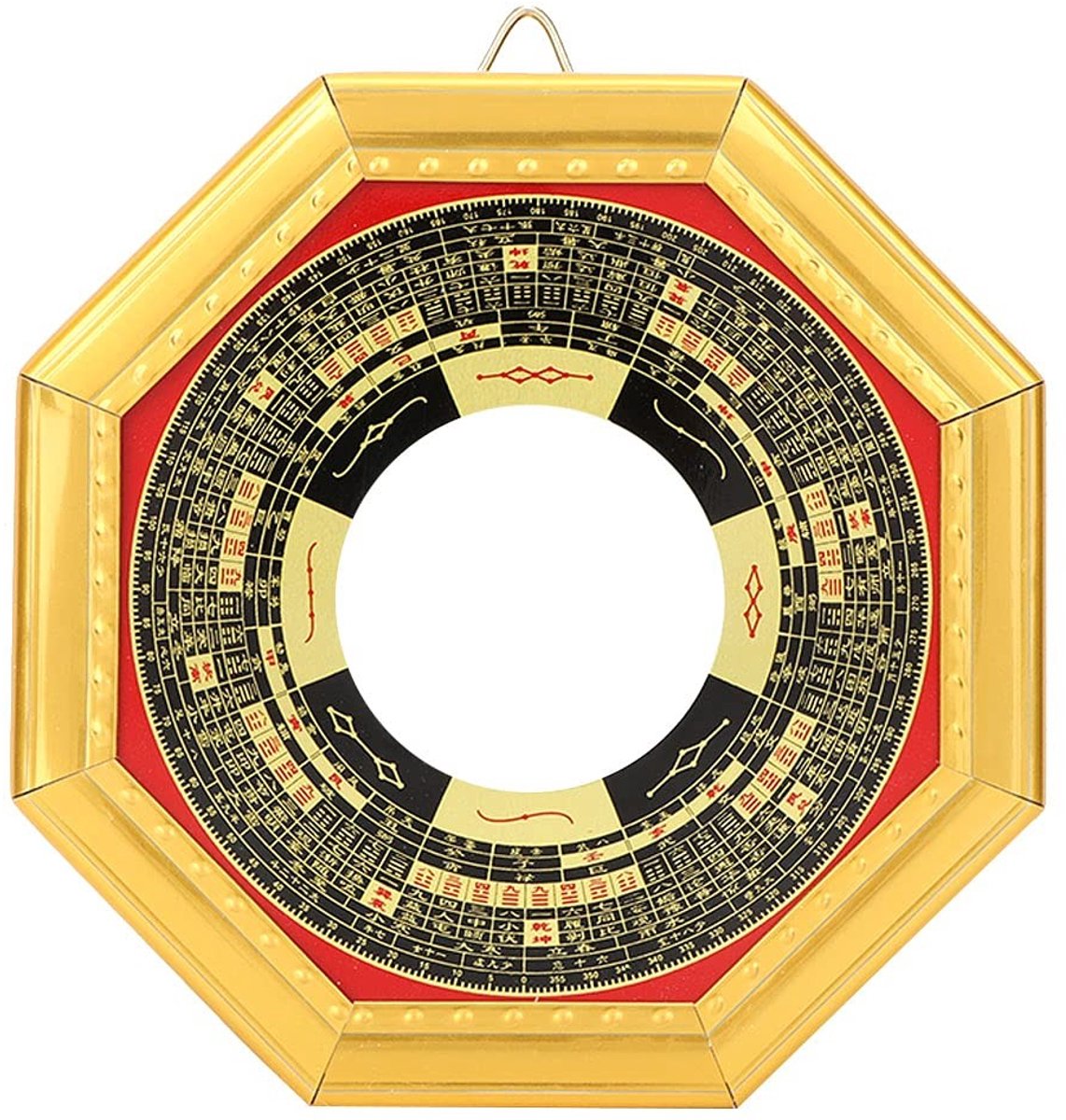 aladdien - Traditionele Chinese Feng Shui Bolle Concave Bagua Spiegel - Wandgemonteerde Decoratie - 13,5 cm - Home Office Decoratie - Feng Shui Spie...