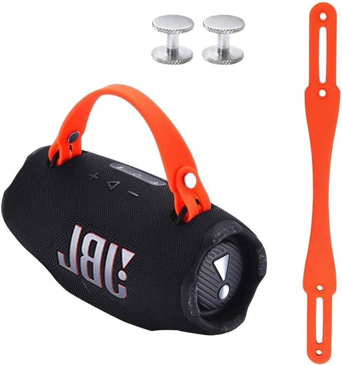 Draagriem Speaker - Draagband Handvat - Mee te Nemen - Antislip Siliconen - 42 cm - Oranje