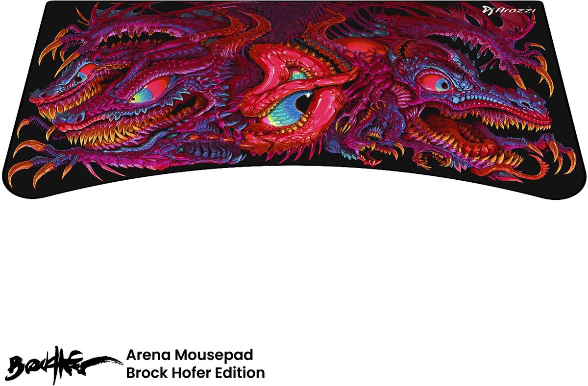 Arozzi Arena Gaming Bureau Vervangende Muismat - 160 cm - Crawling Chaos