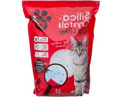 Kattenbakvulling Kristallen - Silica Korrels - Hygiënisch Huisdier - Geurabsorberend - 3.8 Liter - Transparant