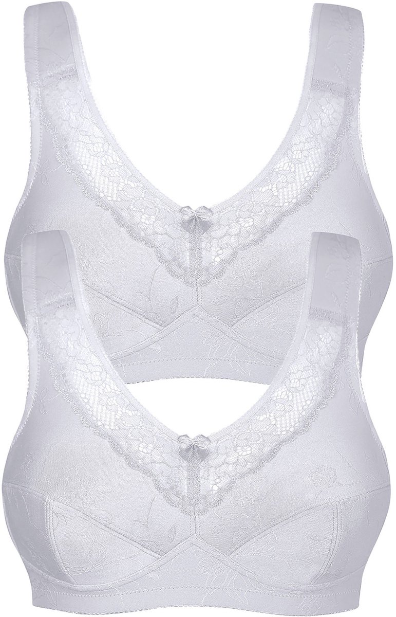 2-pack ontlastings-BH zonder beugel Basic
