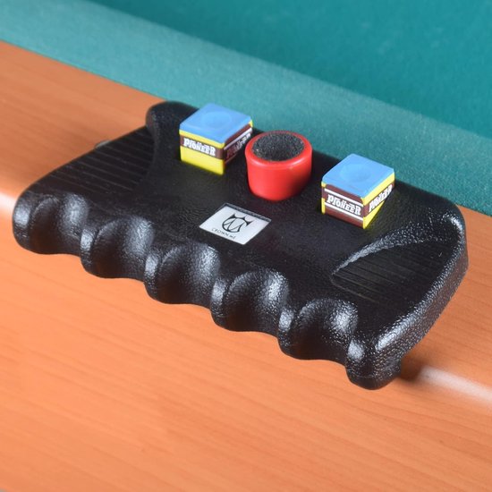 Keu Houder - Pool Accessoire - Biljart Spel - Stabiele Zware Basis - 5 Keuen - Zwart — afbeelding 5