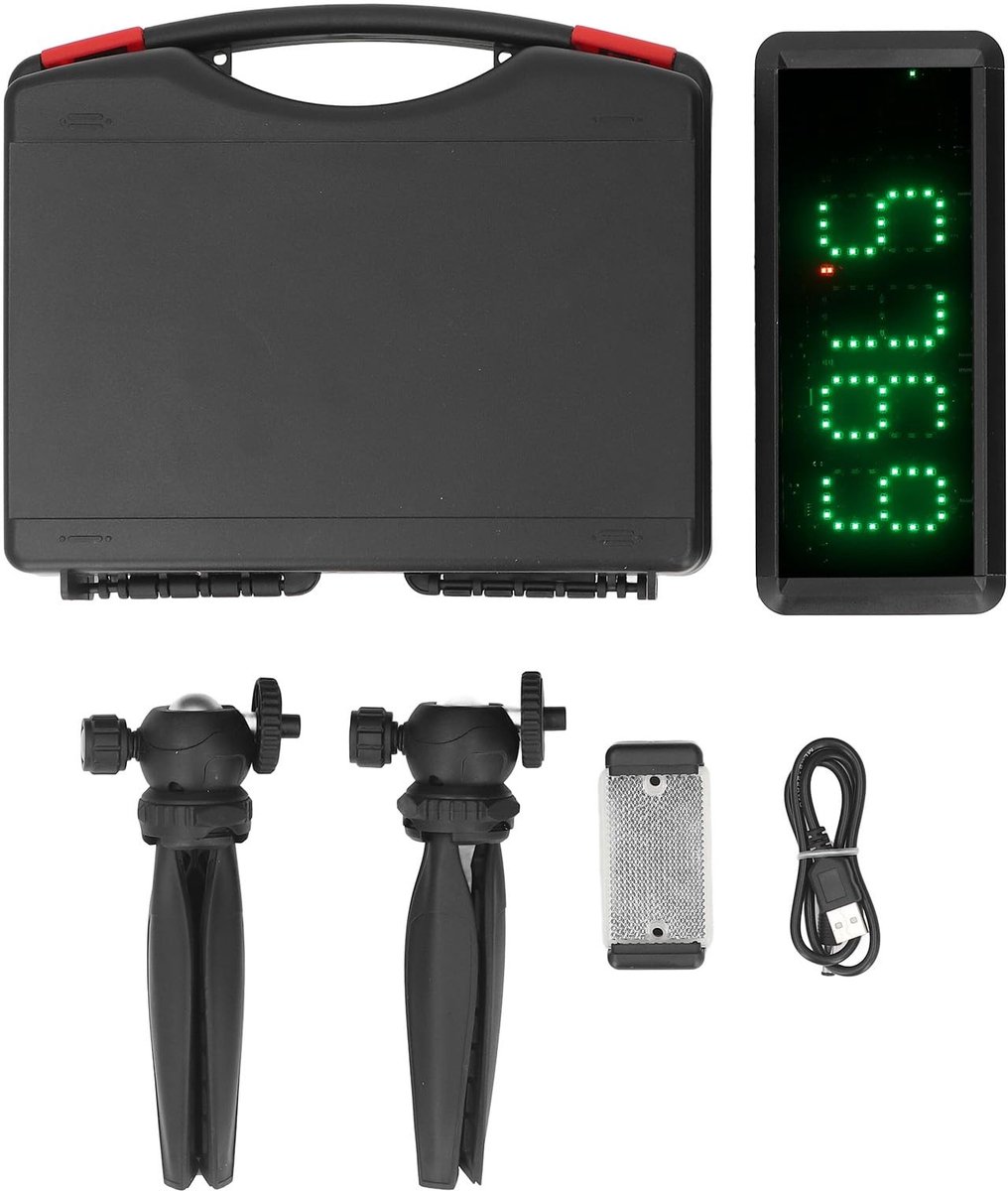 aladdien - Draadloze Sprinttimer - Draadloze Lasertimer - Handige timer voor sportieve prestaties - Compact formaat - Ideaal voor races - Geschikt v..