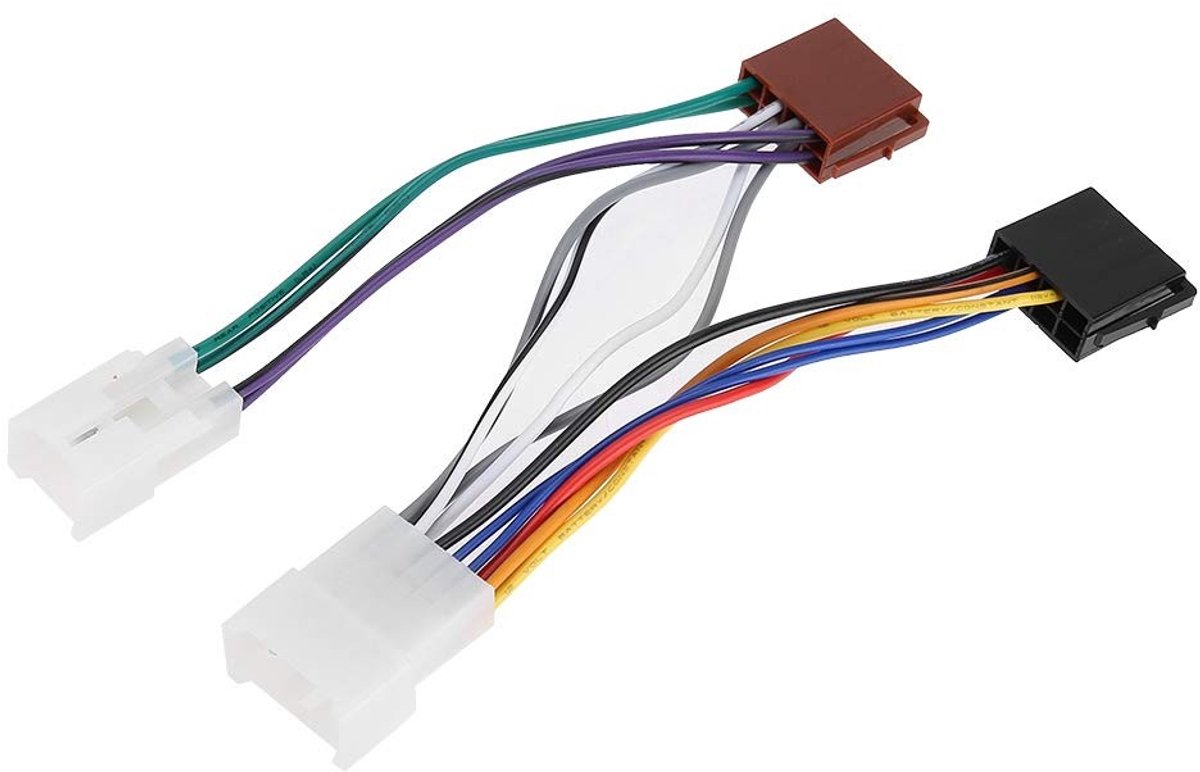 aladdien - Radio Kabelboom - Auto Audio Kabel - Eenvoudige installatie - Universele ISO Adapter - Verbindingslijn - Geschikt voor Auto's - 10 x 10 x..