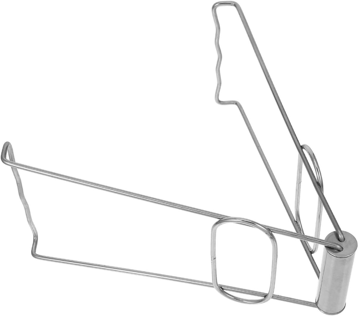 Kooktang RVS - Pannen Grijper - Hete Borden Hanteer - Antislip Ontwerp - 19 cm - Zilver