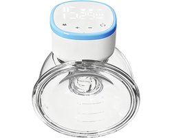 Elektrische Borstkolf - Draagbare Melkpomp - Handsfree Voeden - Stille Werking - 300 gram - Wit