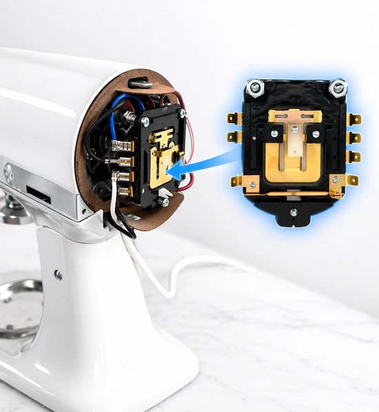 Snelheidsregelaar Plaat - Reserveonderdeel Keukenmachine - Keukenmachine Reparatie - Nauwkeurige Snelheidscontrole - 15 x 15 x 6 cm - Grijs — afbeelding 2