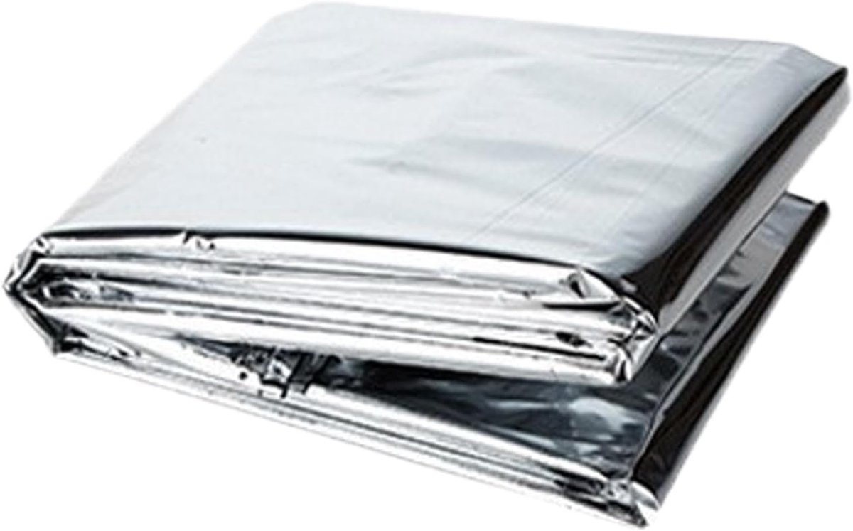 Nooddeken - Overlevingsdeken Thermodeken - Outdoor Bescherming - Waterdicht Warmteopslag - 130 x 210 cm - Goud Zilver
