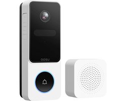 AOSU Video Doorbell SE – 2K Video Deurbel – AI Bewegingsdetectie – 170° Groothoek – Google & Alexa