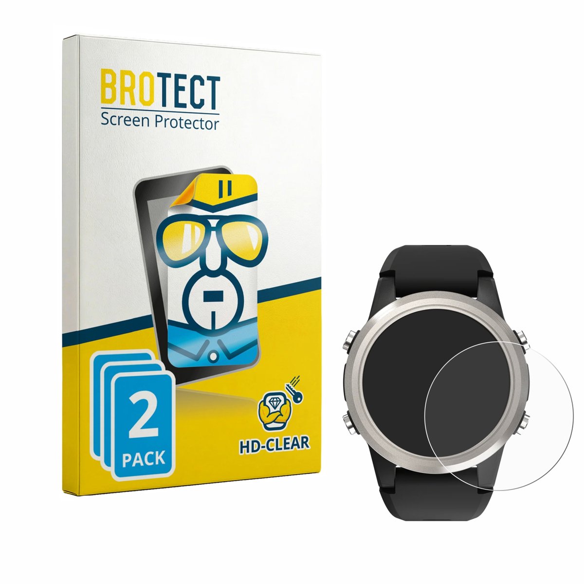 BROTECT - Screenprotector voor Shearwater TERN - Folie Beschermfolie transparant 2 Stuks