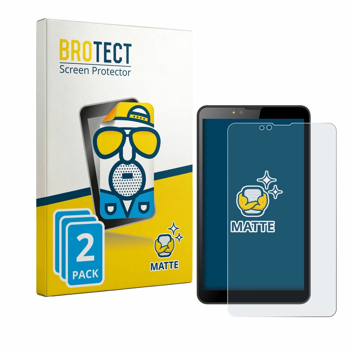 BROTECT - Screenprotector voor Brave BT7X1 - Folie Beschermfolie matte 2 Stuks