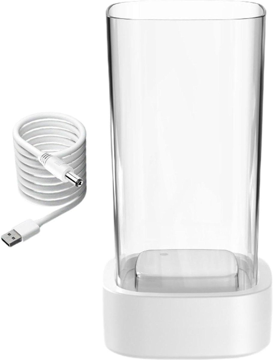 Ultrasone reiniger - Sieraden reiniger - Sieraden onderhoud - 360 graden reiniging - 300 ml inhoud - Wit