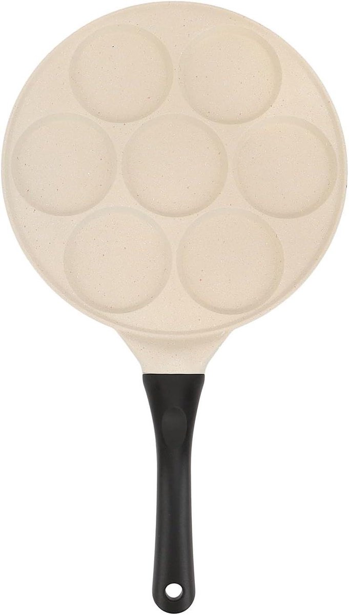 Pannenkoekenpan - Koekenpan - Ontbijt Koken - Antiaanbaklaag - 26.5 cm - Zwart