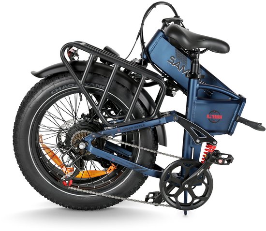SAMEBIKE RS-A02 Pro Elektrische Fatbike - 48V 15Ah - 20*4 Inch Banden - 110KM Bereik - Opvouwbaar - Mechanische Schijfremmen –Groen van Merkloos — afbeelding 3