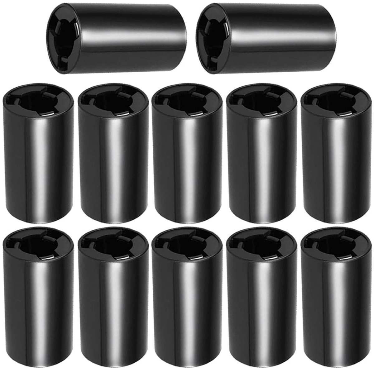 ONF3 - Batterij Adapter - AA naar C Converter - 12 Stuks Plastic Adapter voor AA naar C Batterijen - Perfect voor Batterijen - Handig voor Thuis...