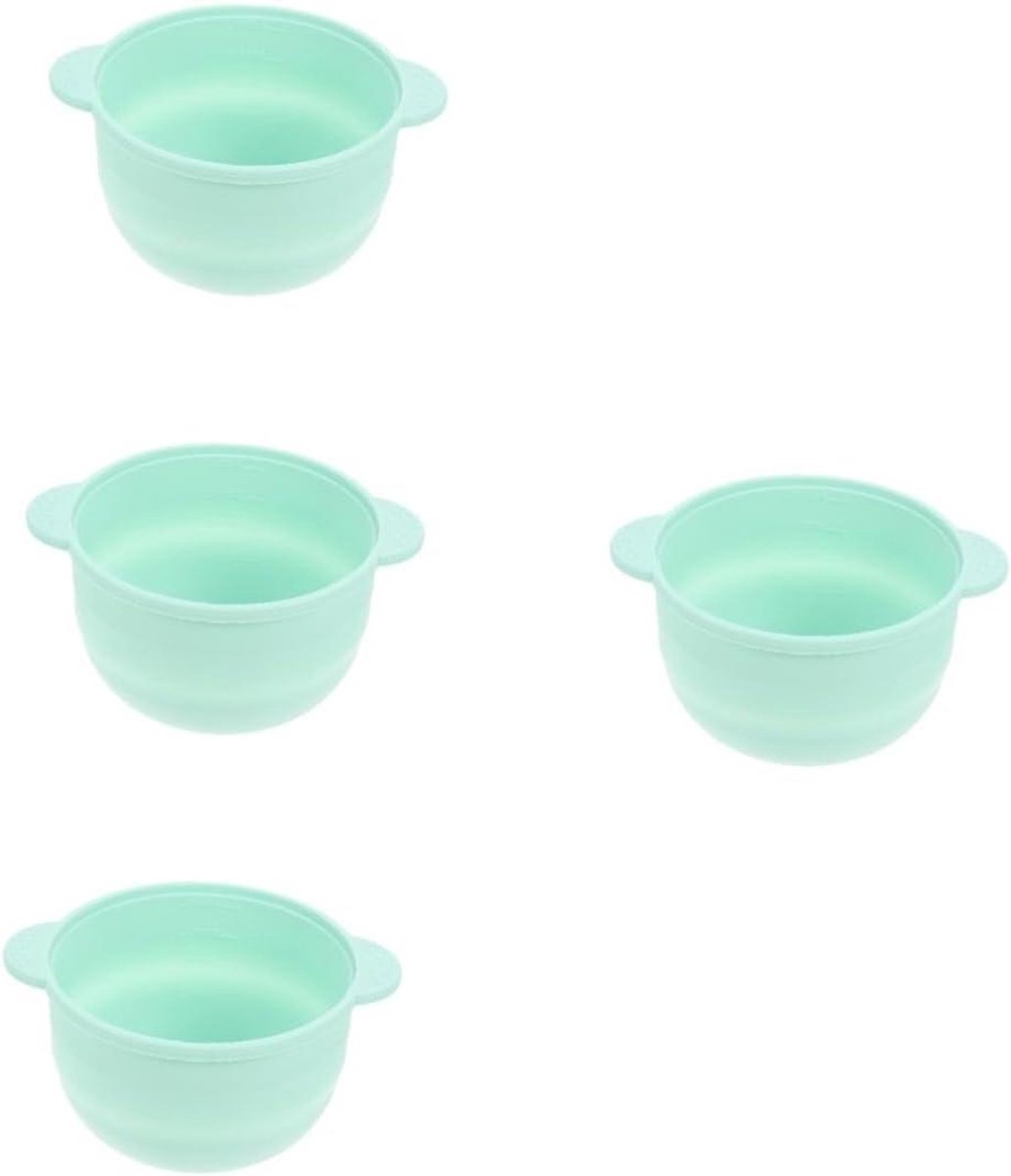 Harsverwarmer Binnenpot - Silicagel Oven - Ontharen Thuis - Met Handvat - 4 Stuks - Lichtgroen