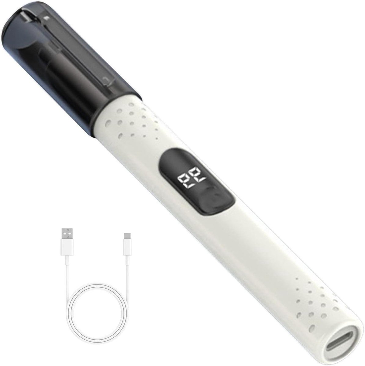 Neushaartrimmer - Gezichtsverzorging - Ongewenst haar verwijderen - Stille motor - 15.4 cm - Zwart