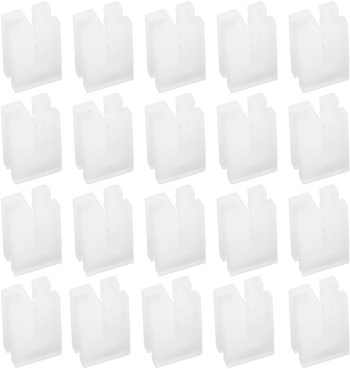 aladdien - Radiator Anti-Vibratie Inlegstukken - 20 Stuks - Kunststof Bescherming - Wit - Radiatorbeugel Packers - Geschikt voor Plaatradiatoren