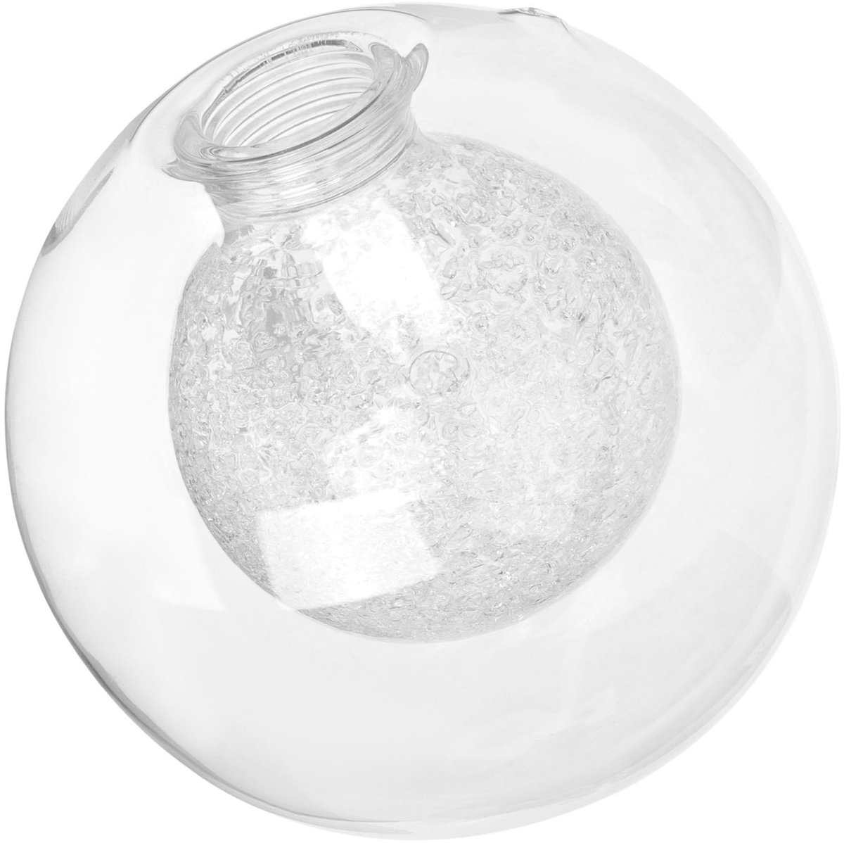 aladdien - Transparante glazen lampenkap - Globe lampenkap - Elegant ontwerp - 100 mm - Voor binnen- en buitendecoratie - Geschikt voor kroonluchter...